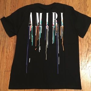 Amiri Logo Drip T-Shirt New-M